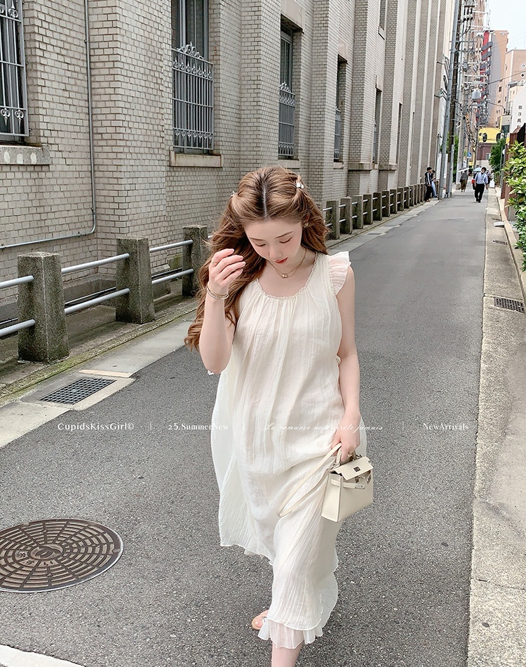 Long maiden boats sleeve dress