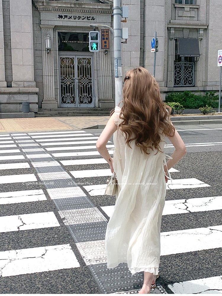 Long maiden boats sleeve dress