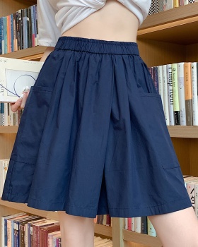 Loose slim pants wide leg irregular skirt for women