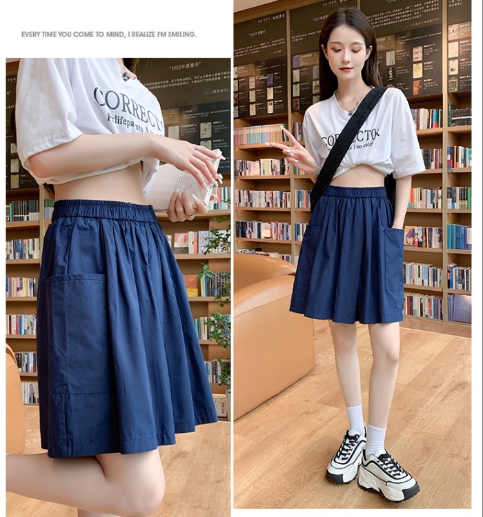 Loose slim pants wide leg irregular skirt for women