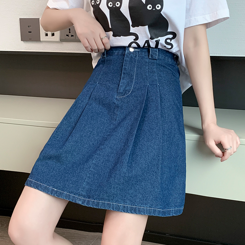 Large yard anti emptied skirt slim A-line short skirt