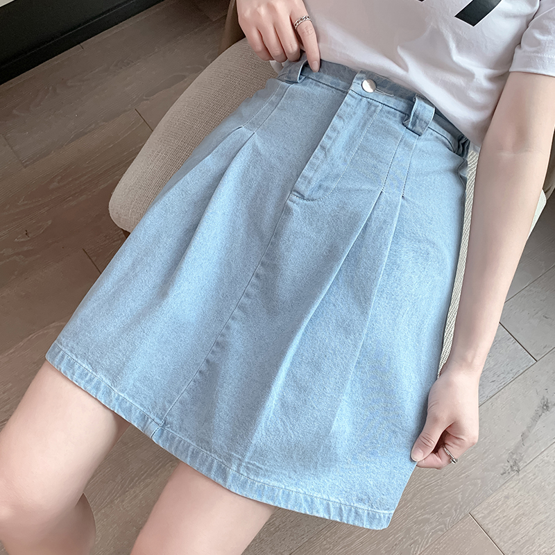 Large yard anti emptied skirt slim A-line short skirt