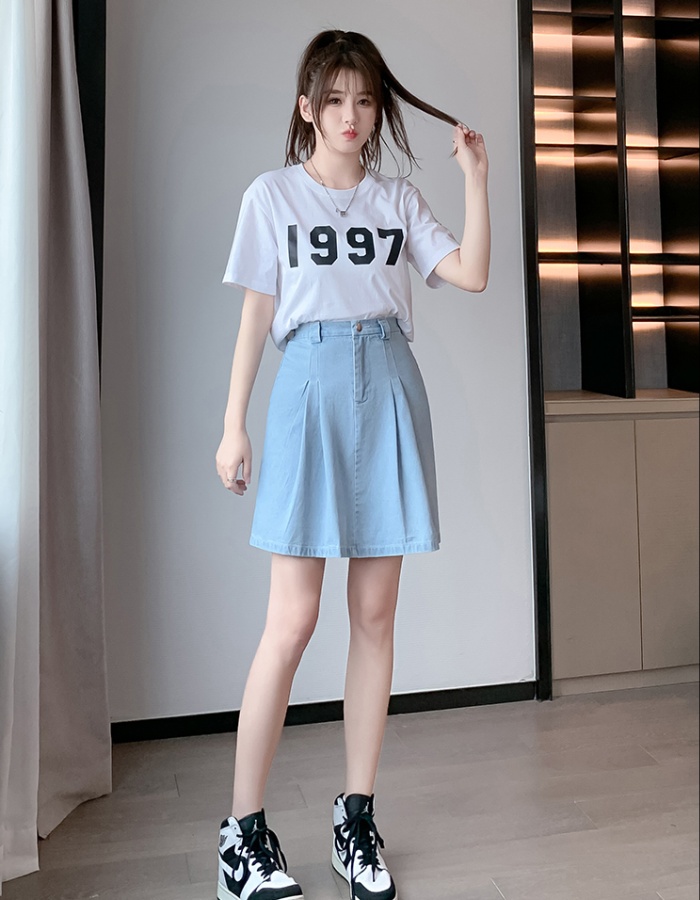 Large yard anti emptied skirt slim A-line short skirt