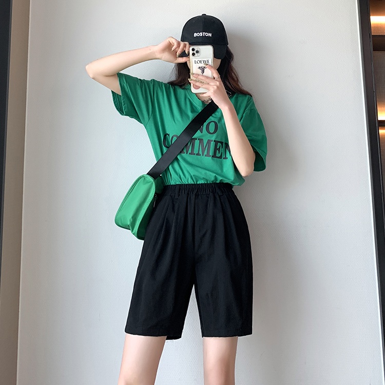 Summer large yard loose high waist thin casual pants