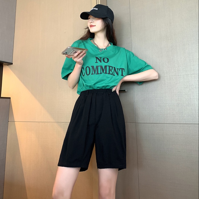 Summer large yard loose high waist thin casual pants