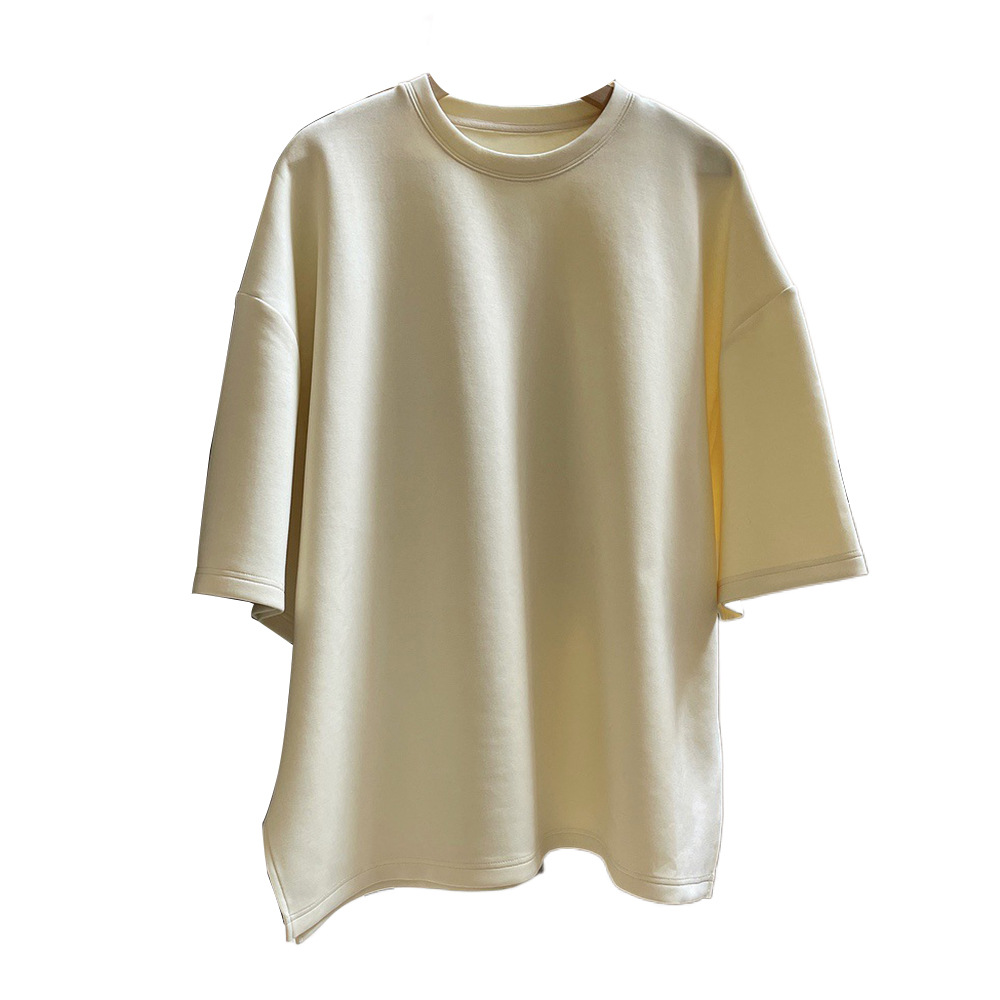 All-match loose shirts round neck T-shirt for women