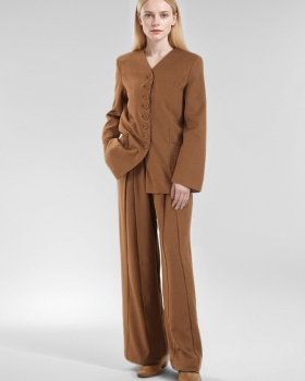 Wide leg pants 2pcs set for women