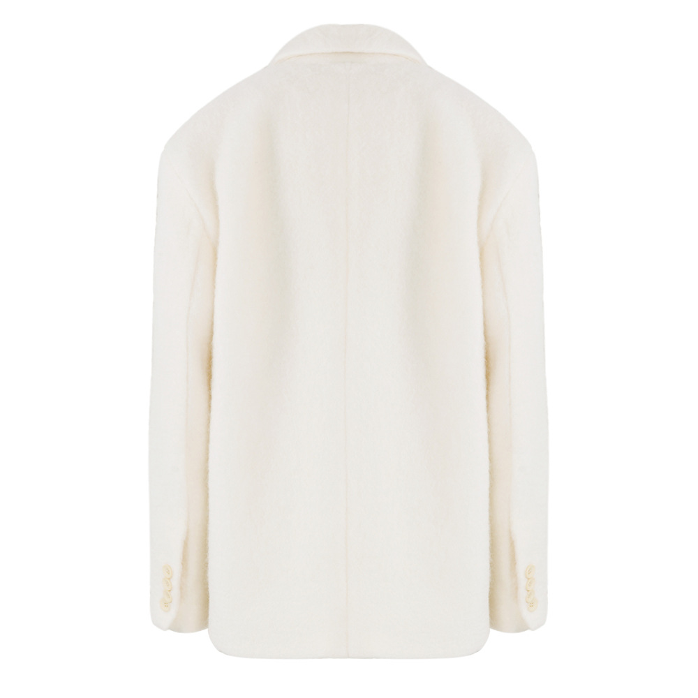 Temperament woolen coat pink business suit