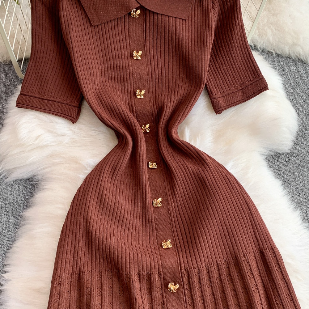 Knitted hollow long dress mermaid dress for women