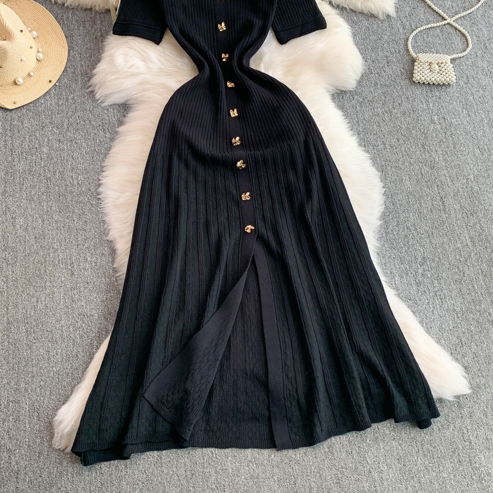 Knitted hollow long dress mermaid dress for women
