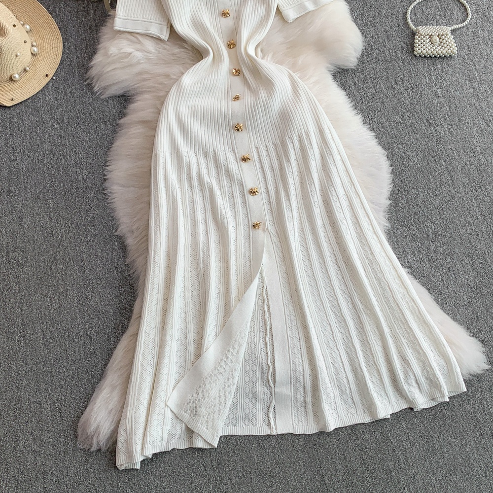 Knitted hollow long dress mermaid dress for women