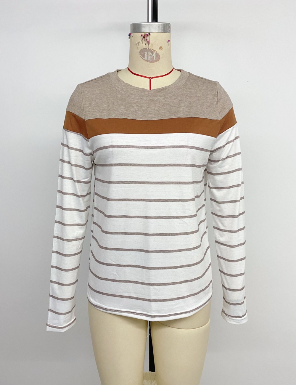 Simple inside the ride tops long sleeve T-shirt for women