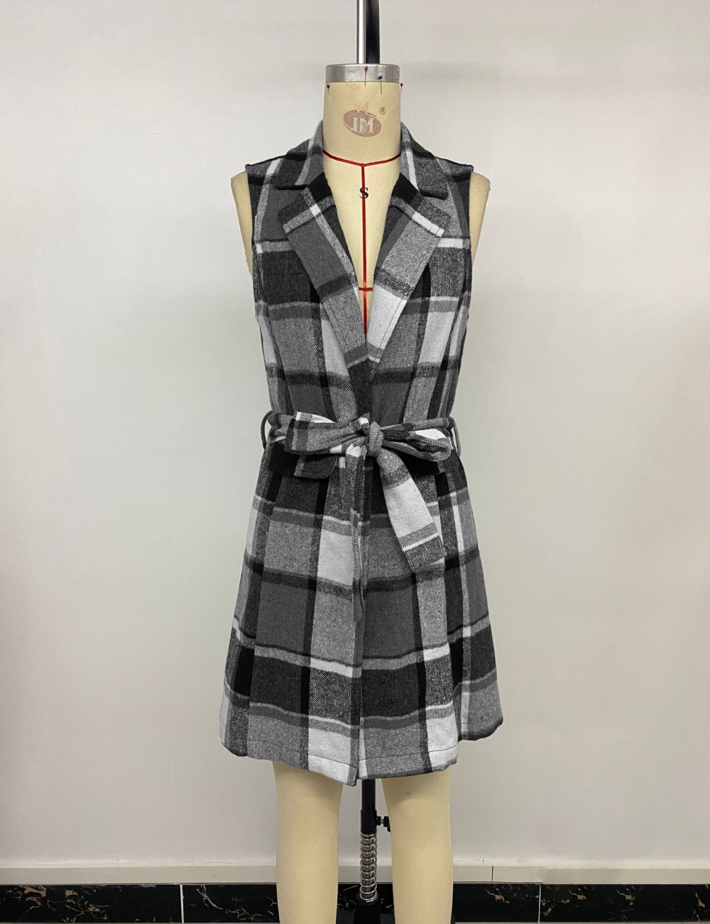 Frenum autumn Casual coat plaid commuting retro waistcoat