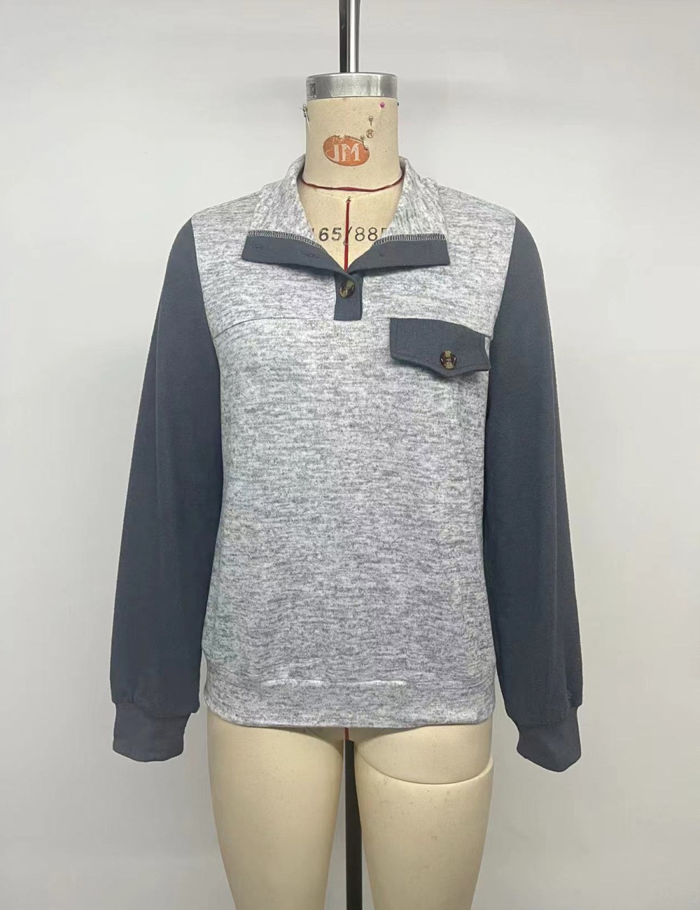 Cardigans mixed colors autumn buckles hoodie