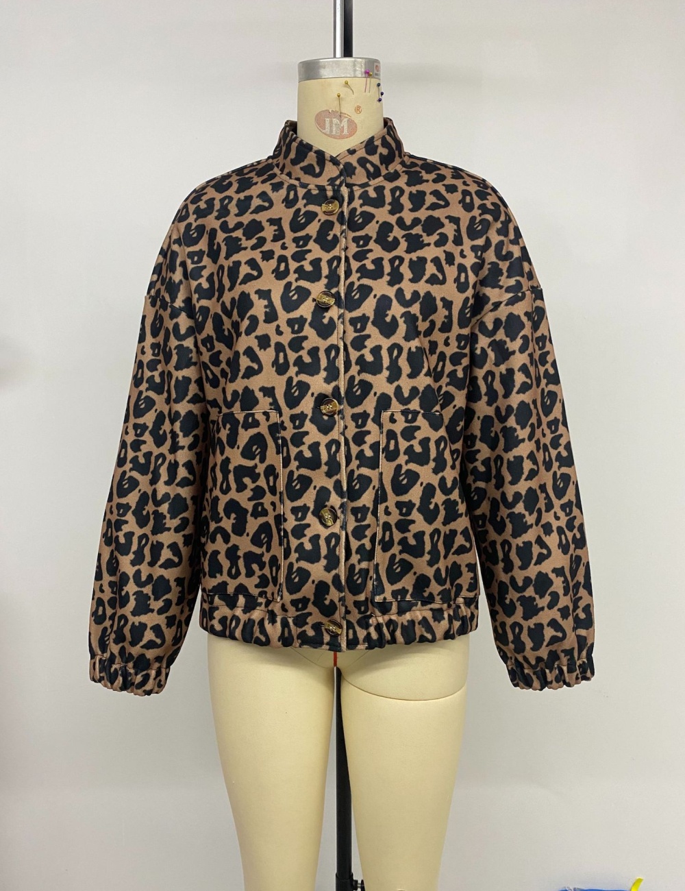 Fashion leopard outside the ride coat for women