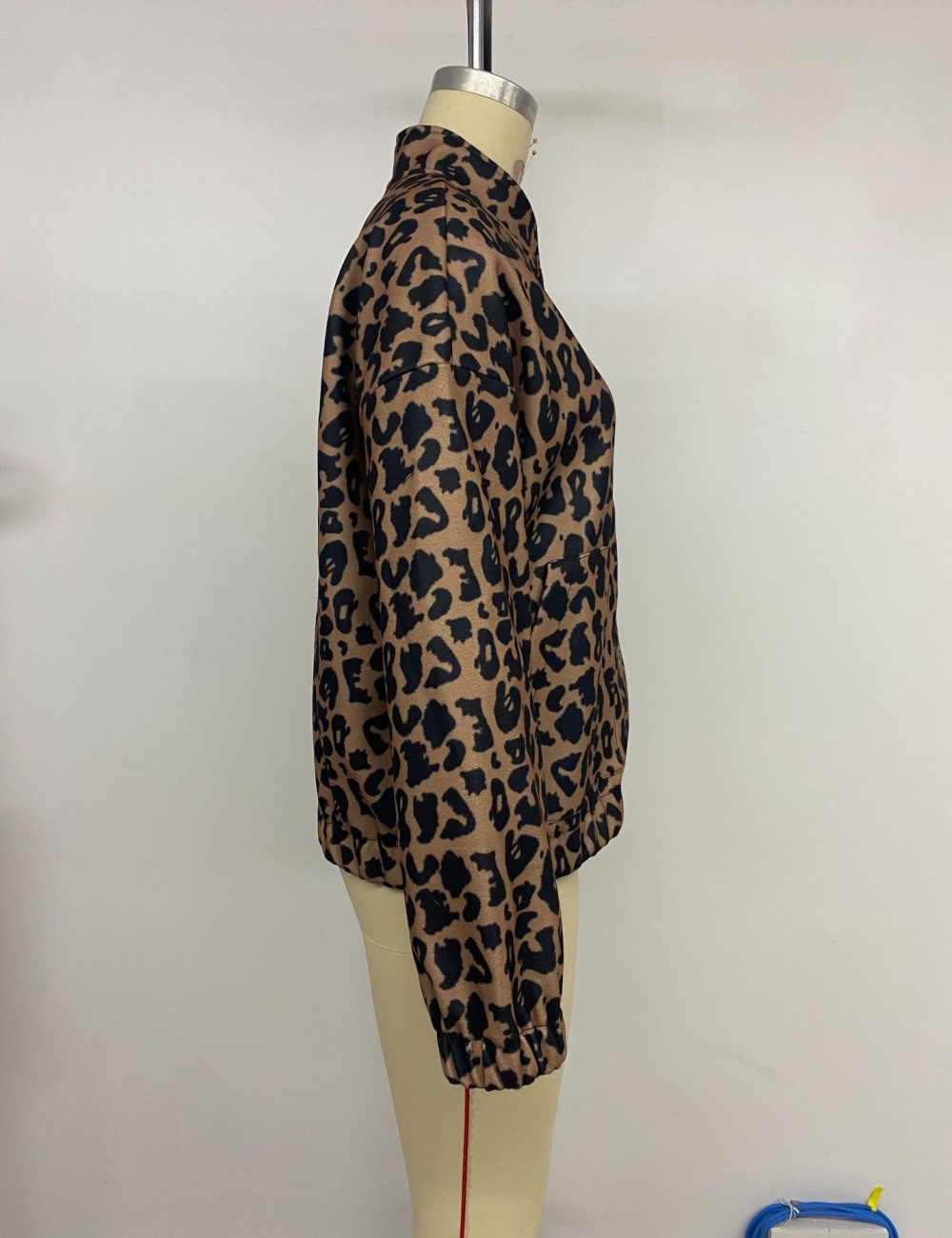 Fashion leopard outside the ride coat for women