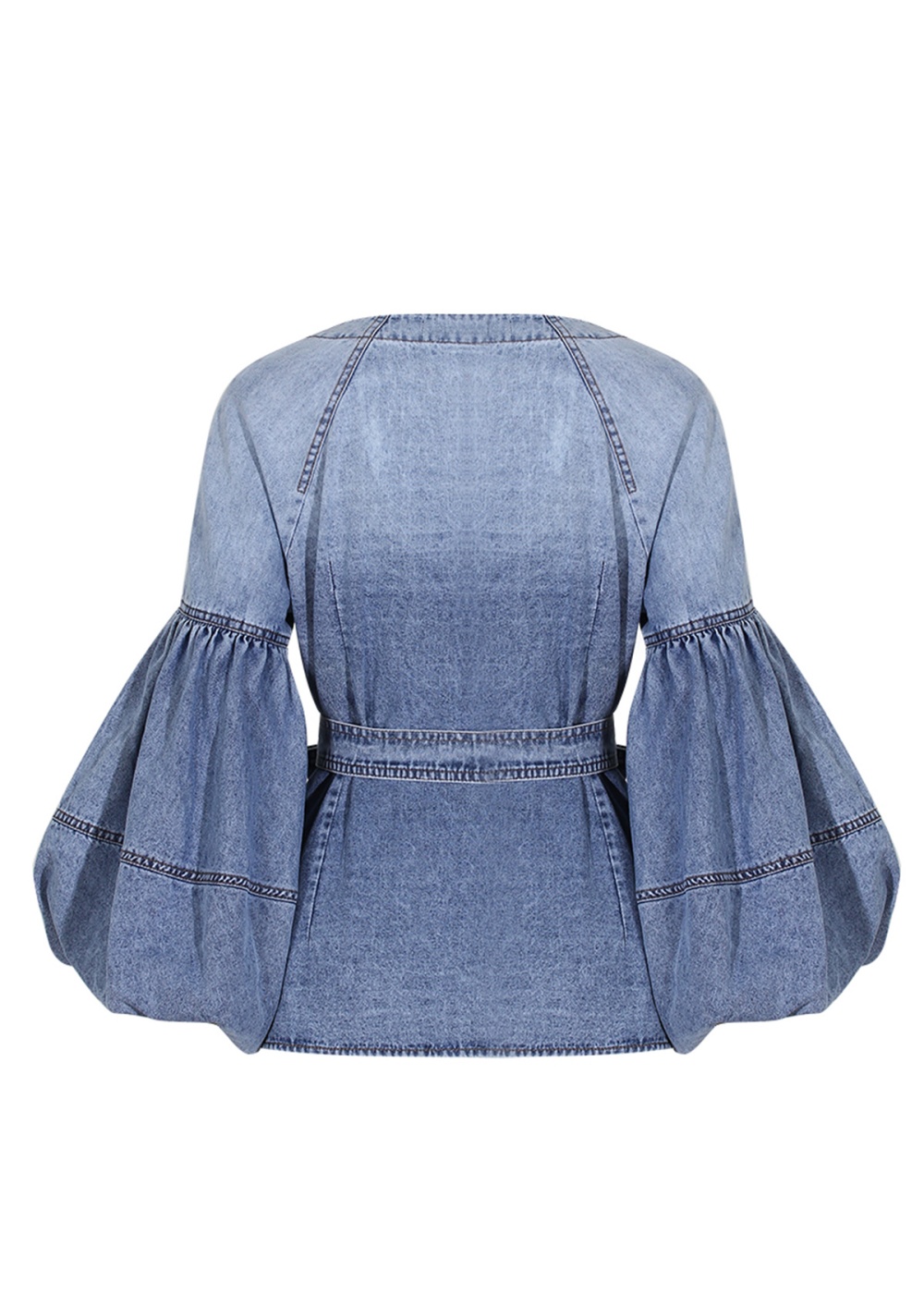 Light thin shirt denim short sleeve tops for women