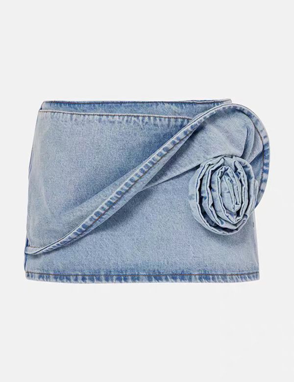 Denim rotation washed rose doctrine spring and summer skirt