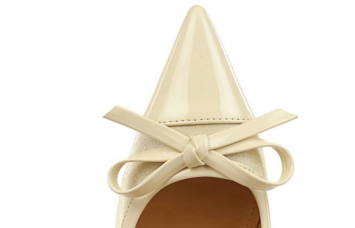 Pointed low high-heeled shoes satin banquet shoes
