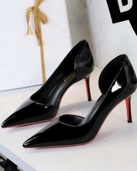 Temperament fashion high-heeled shoes pointed fine-root shoes