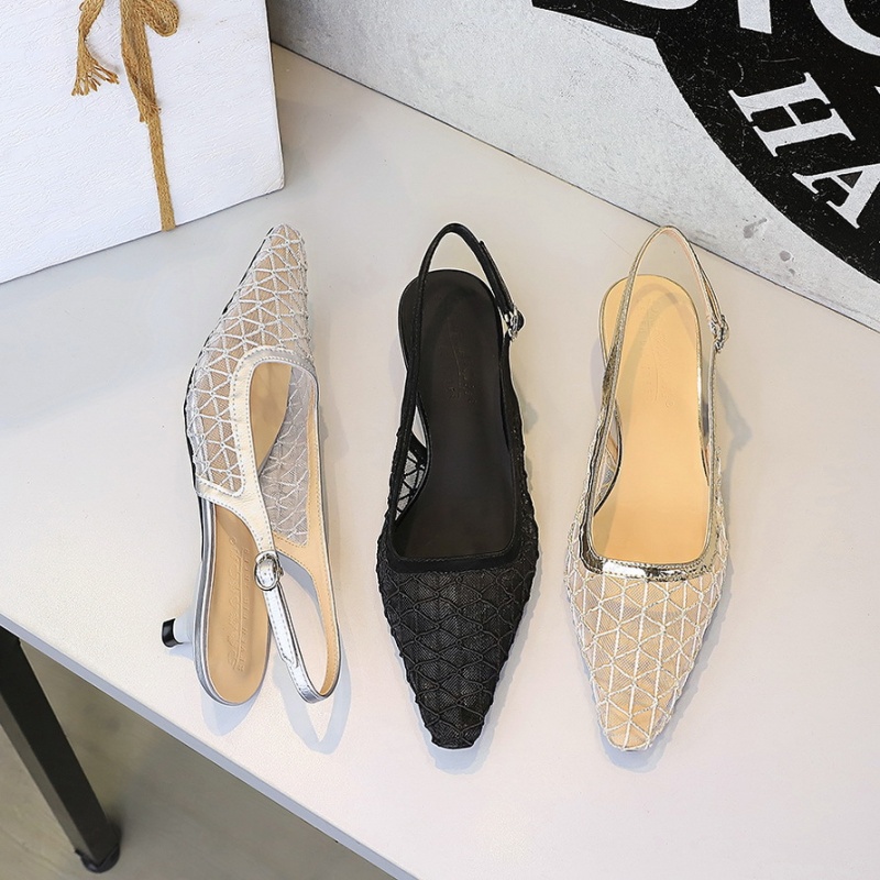 European style banquet hollow breathable shoes for women