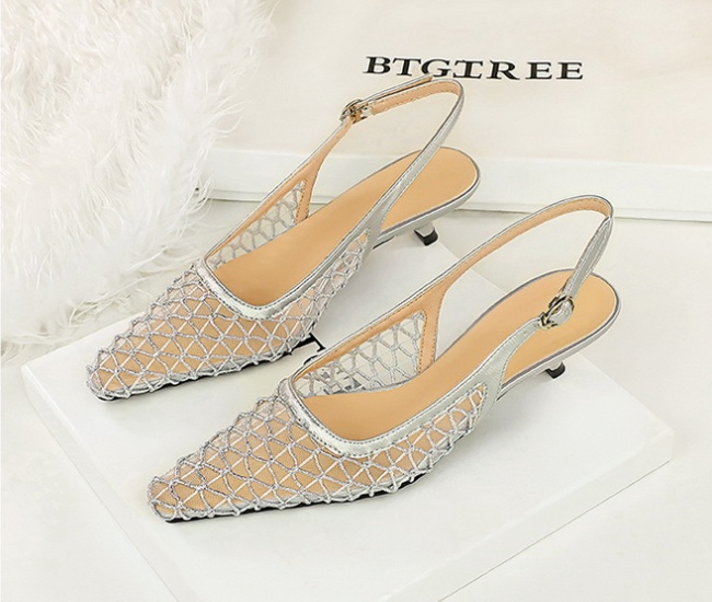 European style banquet hollow breathable shoes for women
