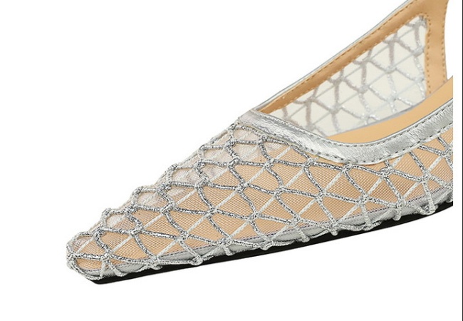 European style banquet hollow breathable shoes for women