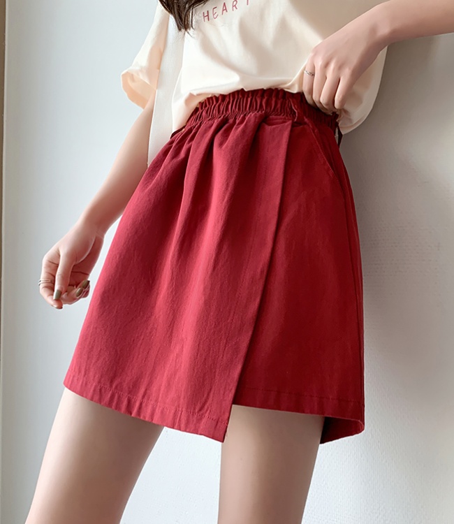High waist all-match short skirt spring and autumn culottes
