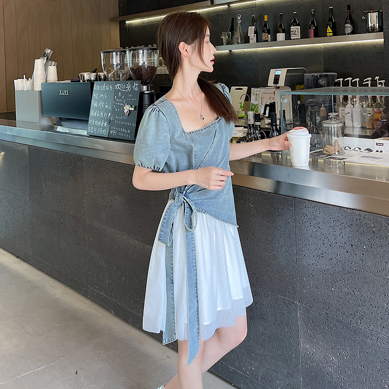 Summer Sexy underwear denim dress for women
