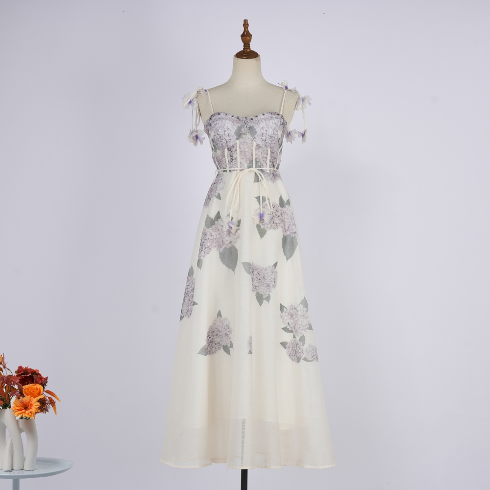 Sling white dress colors long dress