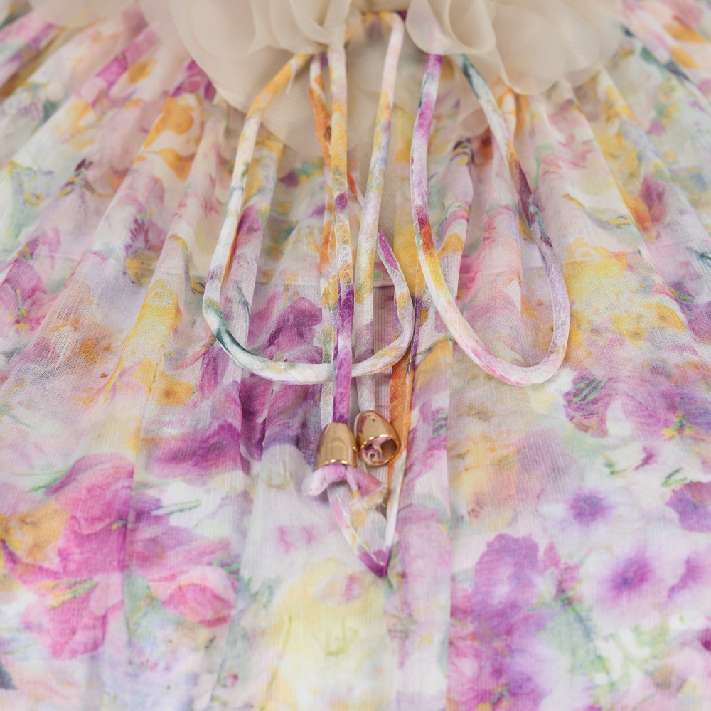 Silk puff sleeve tops lantern flax shorts a set