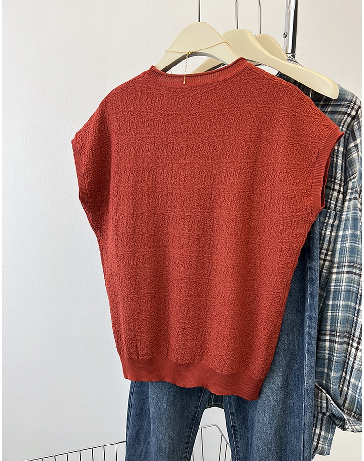 Short sleeve small shirt summer sweater for women