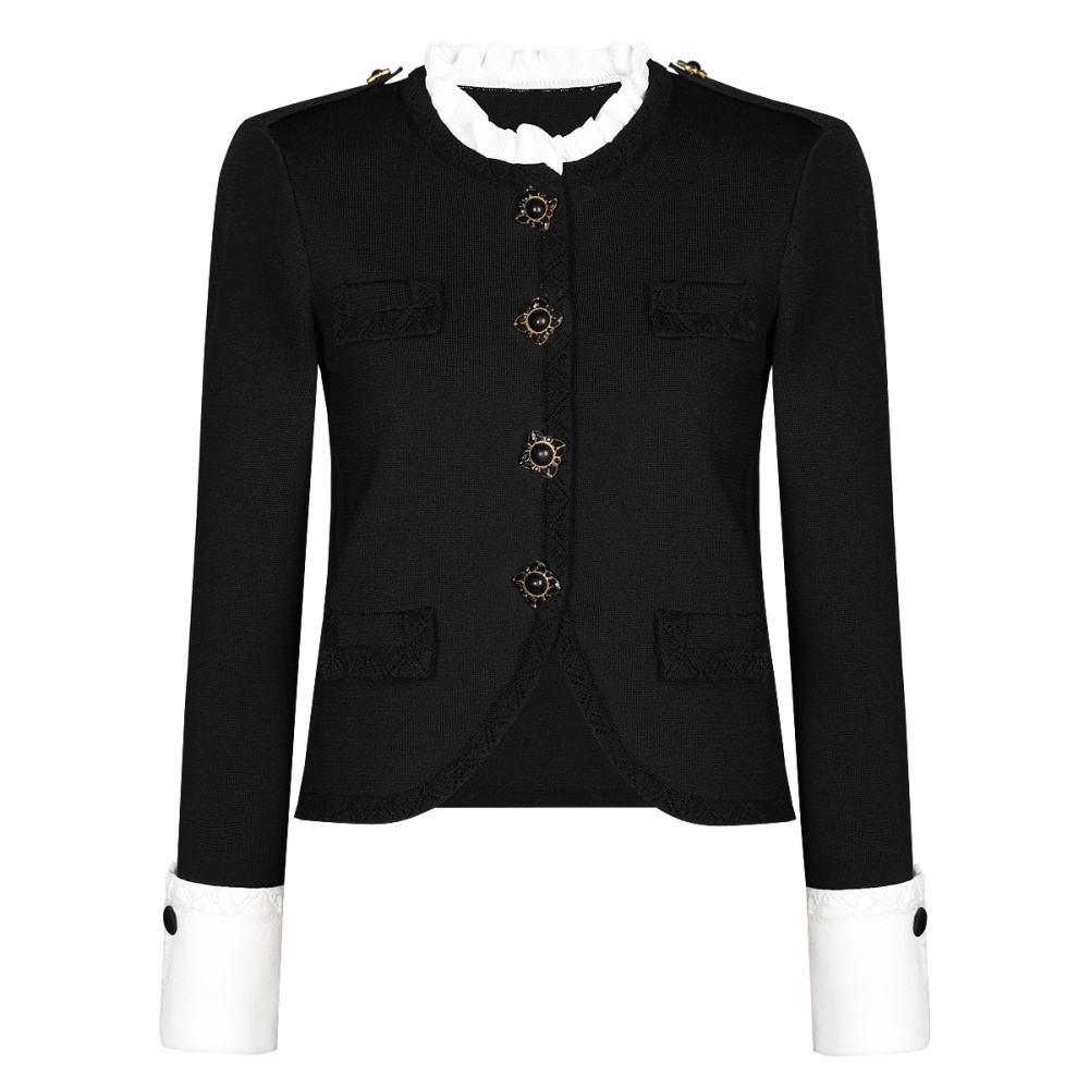Knitted coat spring and autumn tops a set