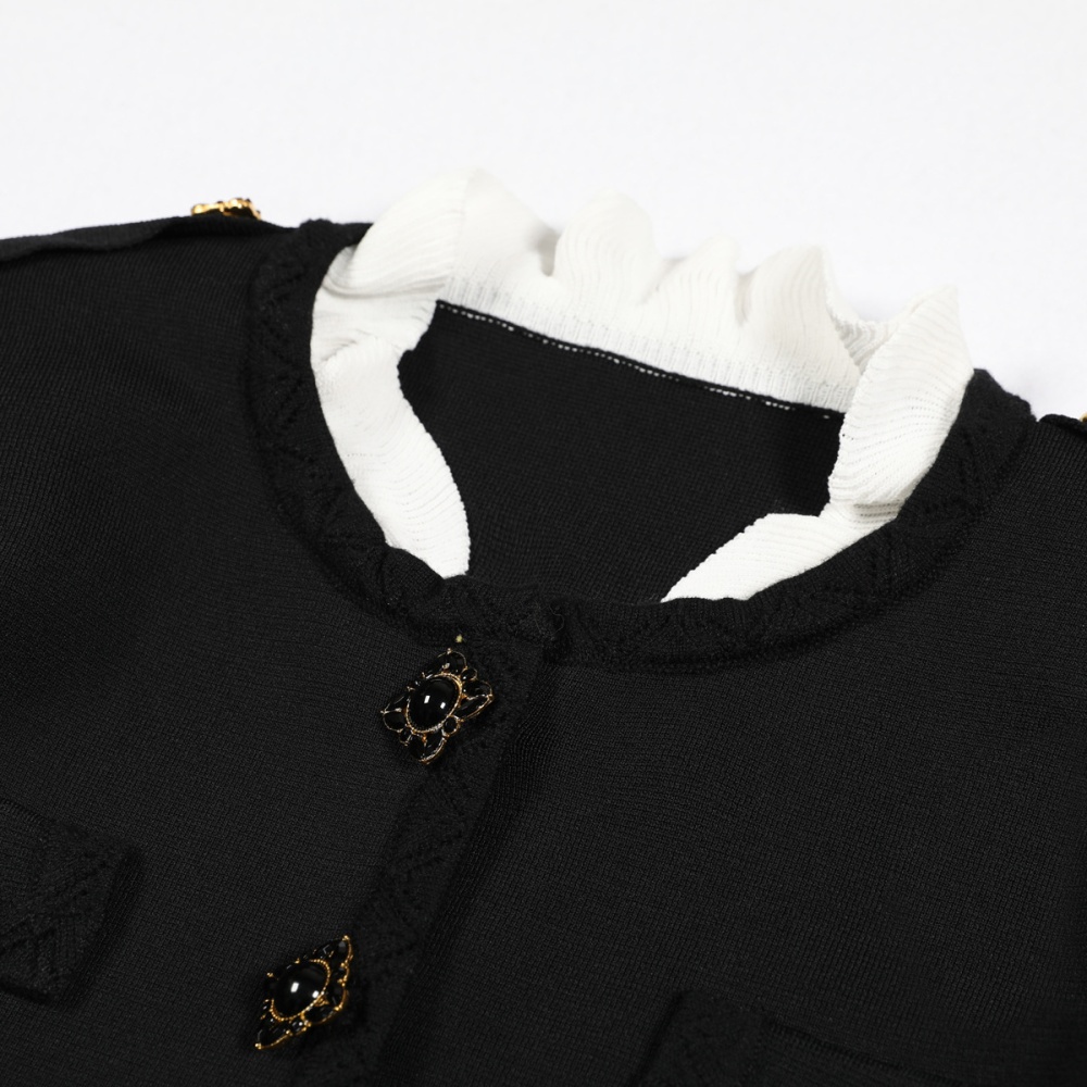 Knitted coat spring and autumn tops a set