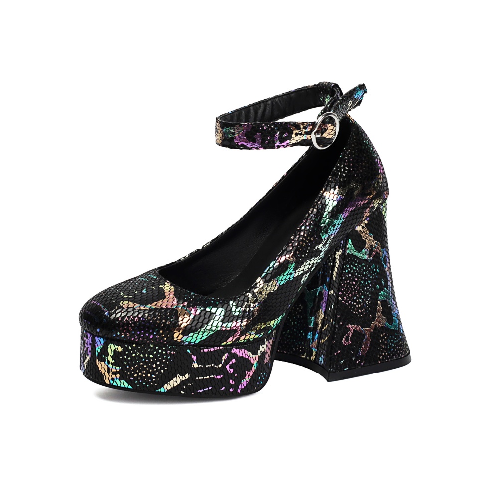 France style large yard shoes sequins high-heeled shoes
