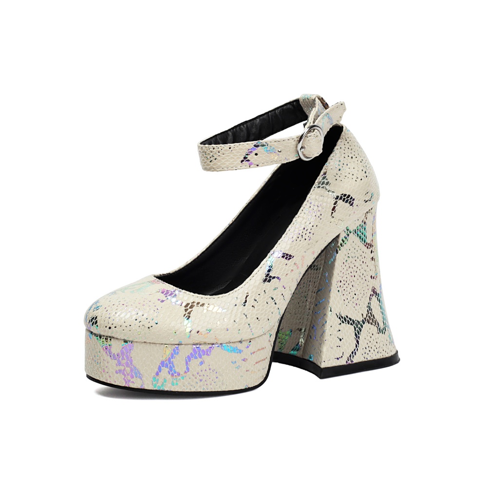 France style large yard shoes sequins high-heeled shoes