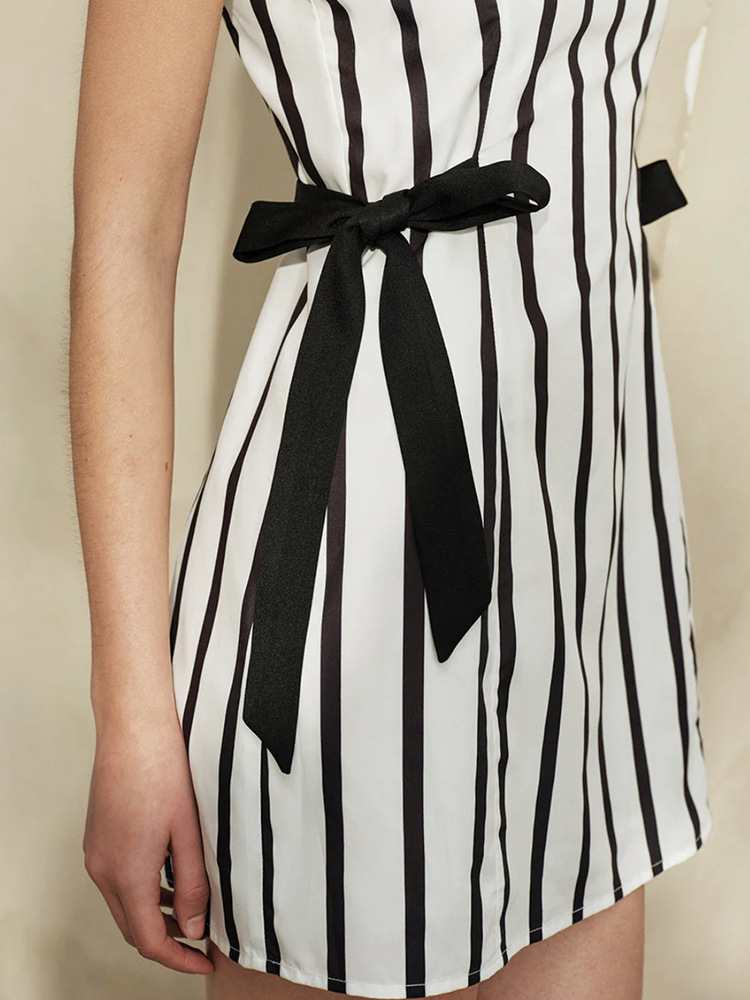 Summer Casual European style stripe loose hawaii dress