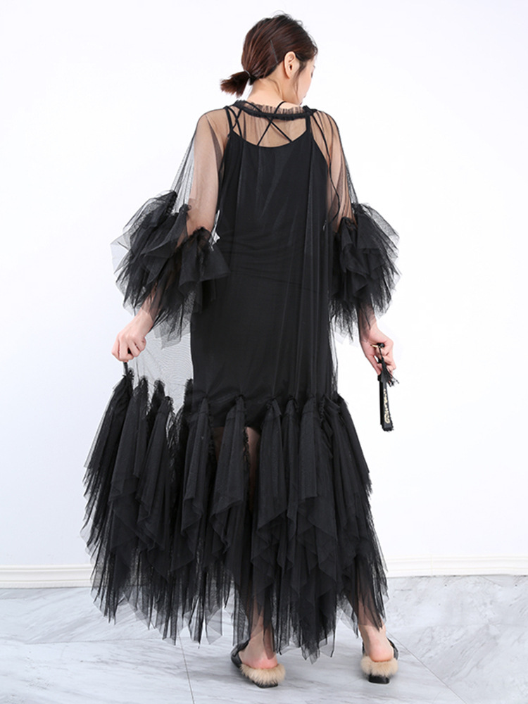Summer fold gauze temperament vacation dress