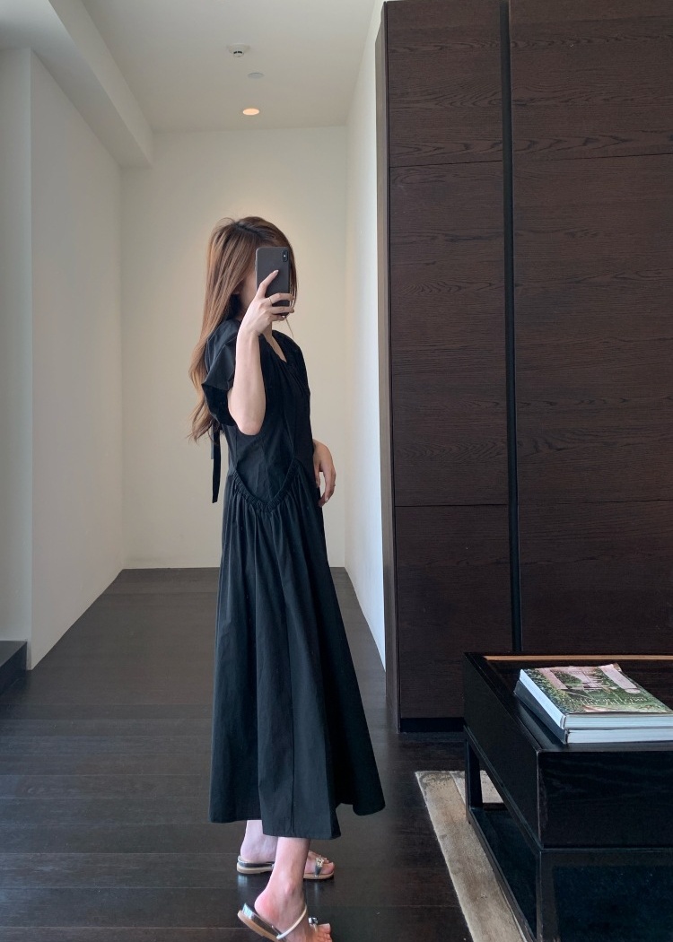 Spring and summer long dress slim dress for women