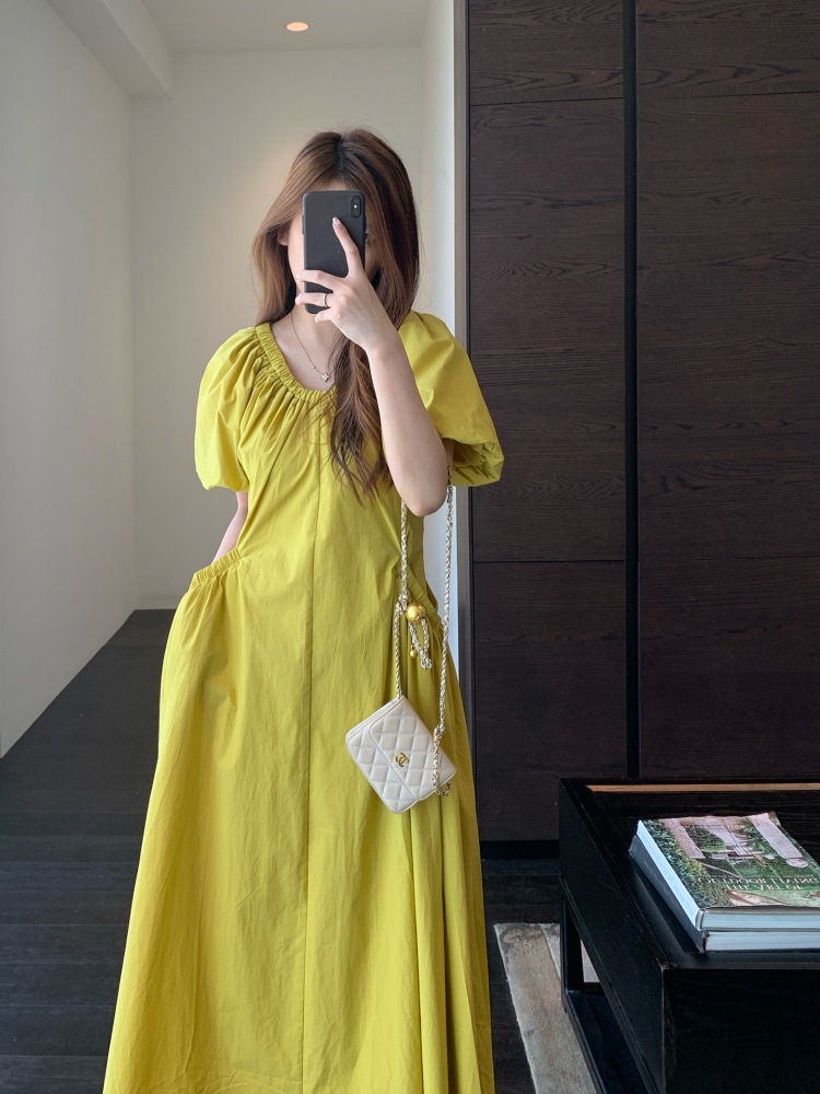 Spring and summer long dress slim dress for women