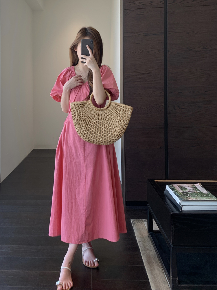 Spring and summer long dress slim dress for women