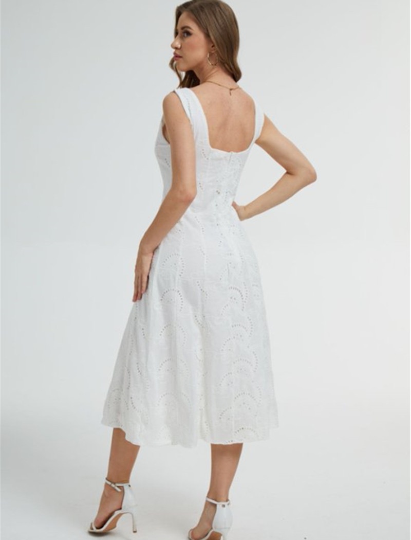 Slim European style dress A-line long dress for women