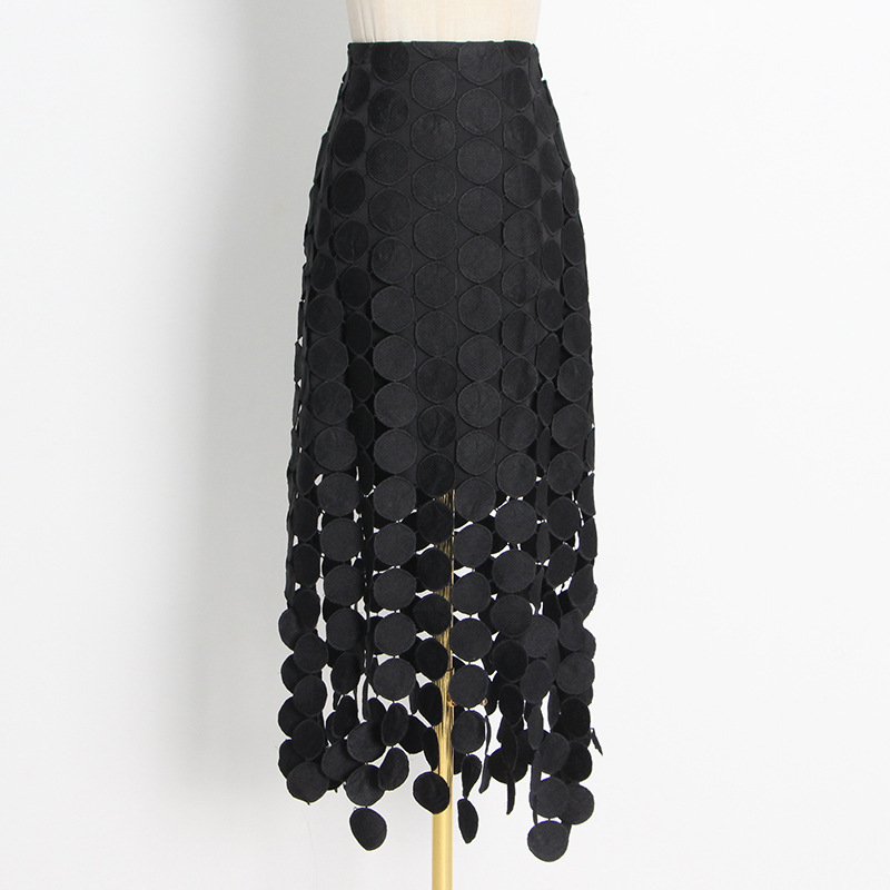 Western style spring long skirt tassels fashion skirt