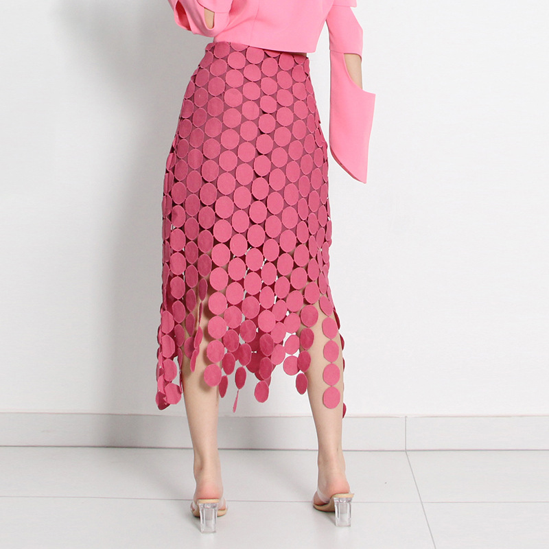 Western style spring long skirt tassels fashion skirt