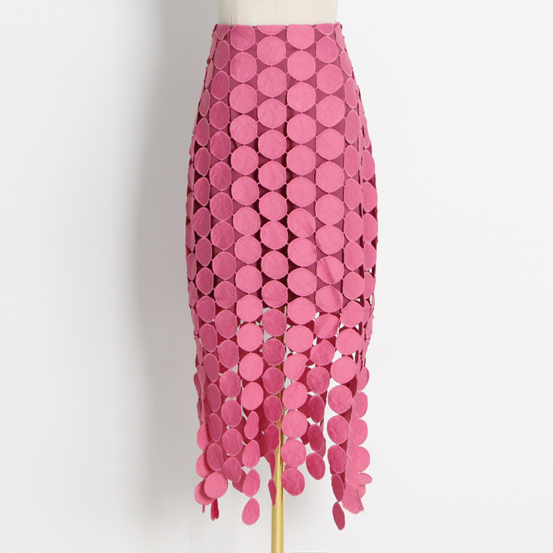 Western style spring long skirt tassels fashion skirt