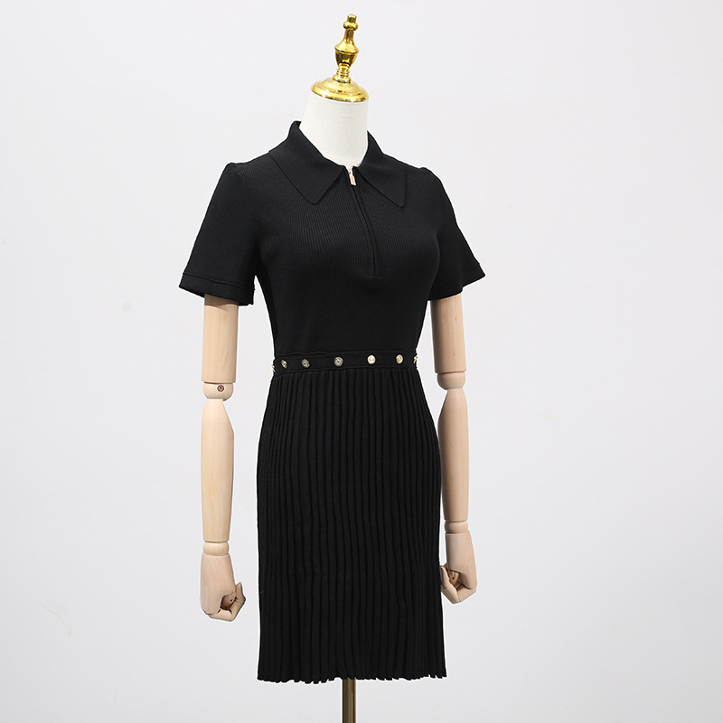 Pinched waist fashion T-back short dress for women