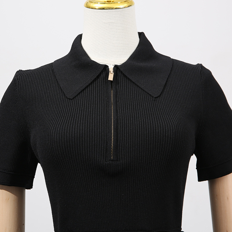 Pinched waist fashion T-back short dress for women