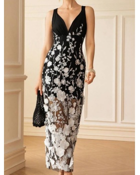 Vacation stereoscopic dress fashion long dress for women