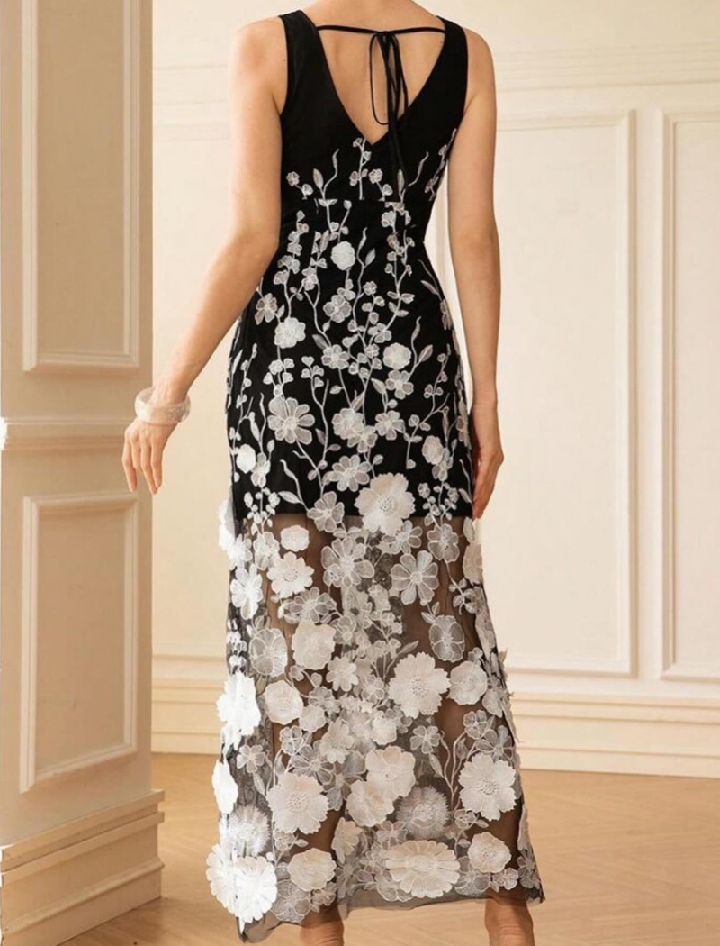 Vacation stereoscopic dress fashion long dress for women