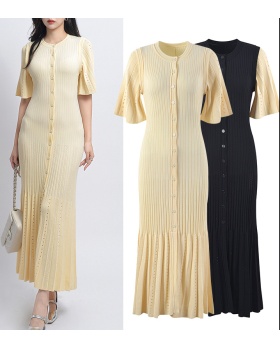 Ladies mermaid dress fashion knitted long dress for women